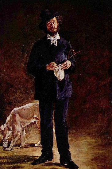 Edouard Manet Portrat des Gilbert-Marcellin Desboutin oil painting image
